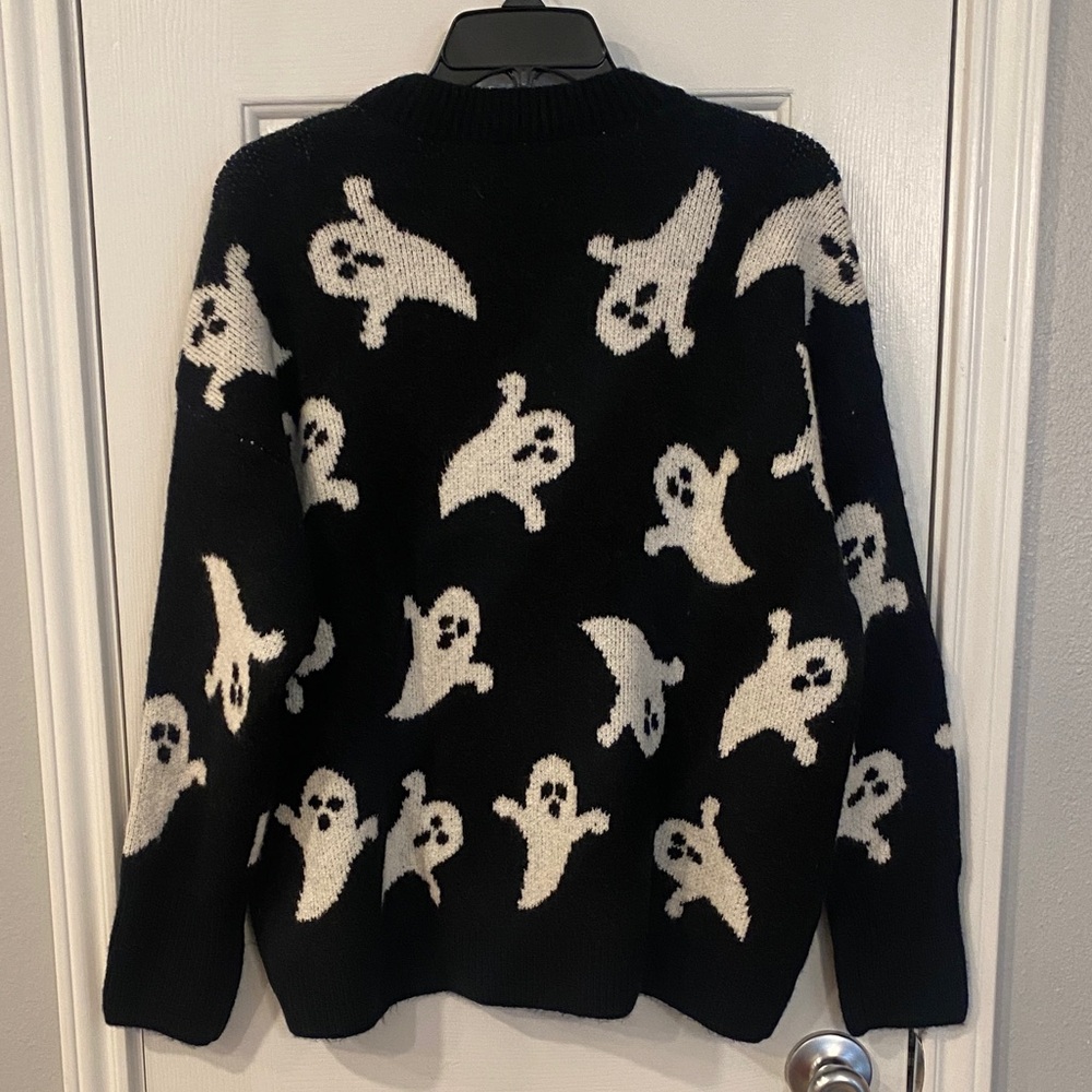 Vince Camuto Black and White Ghost Sweater - Picture 5 of 5